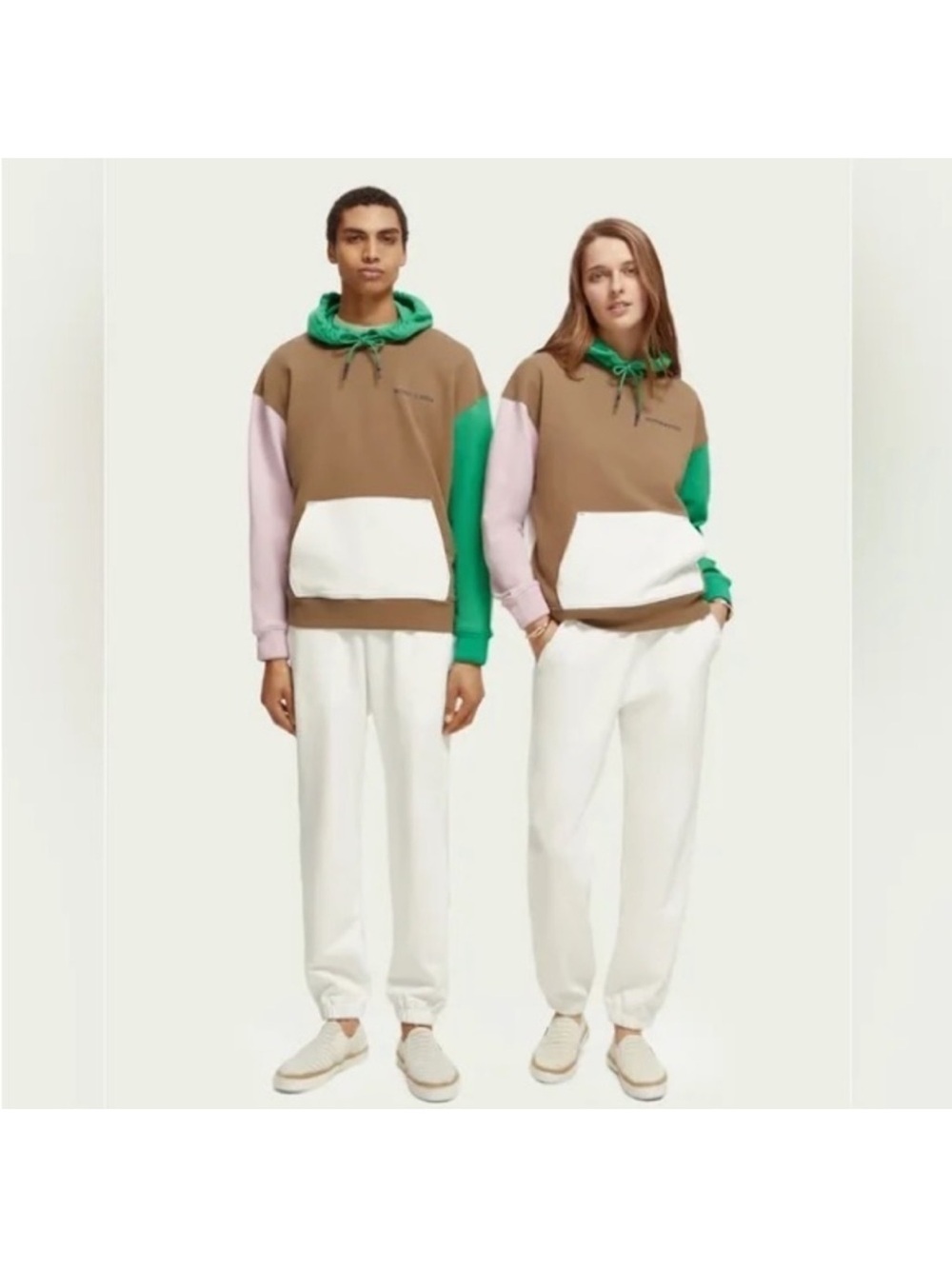 Scotch & Soda Color Block Unisex Hoodie Size XS